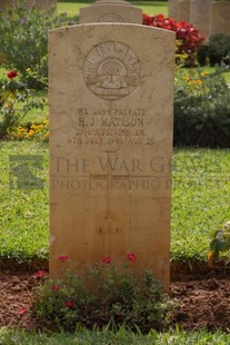 BEIRUT WAR CEMETERY - MATISON, HENRY JOHN